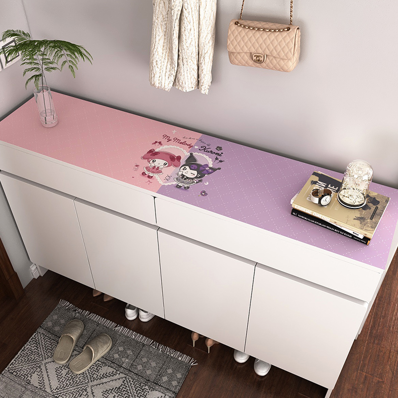 卡通餐边柜桌垫桌旗防水防油玄关鞋柜酒柜电视柜台面保护垫子桌布