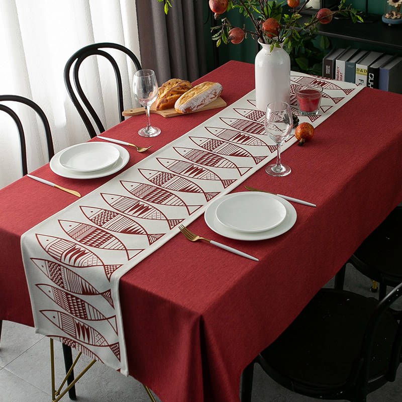 2026过新年桌布红色喜庆氛围感春节圣诞节主题桌旗防水防油装饰垫,居家布艺,桌布,淘宝优惠券,粉丝福利购,淘宝优惠卷