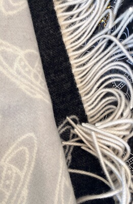 木鱼自制-100%羊毛领先柜台高端西*土星羊绒羊毛混纺流苏围巾披肩