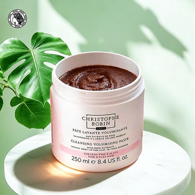 ChristopheRobin海盐玫瑰头皮磨砂膏洗头发膏洗发护发