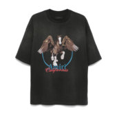 圆领短袖 24SS花朵花卉叶子字母印花男女休闲宽松夏季 T恤