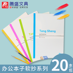 腾盛A5/A4/B5/A6软抄本子办公学生商务记事本文具笔记本会议本