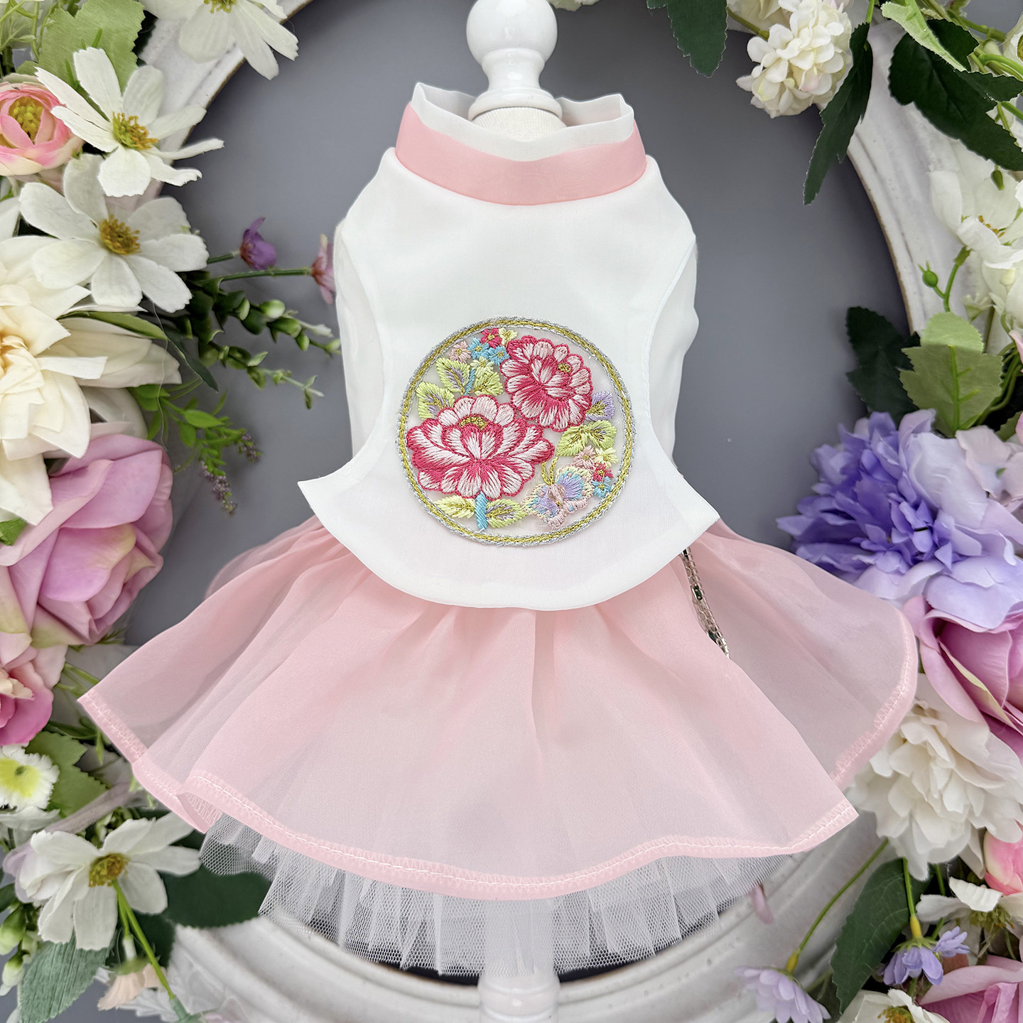 私宠手作宠物韩服泰迪比熊博美小马小约狗狗民族服饰猫咪薄款衣服