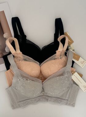 西维娅S777-10文胸软钢圈蚕丝加宽侧比厚模杯聚拢调整收副乳内衣