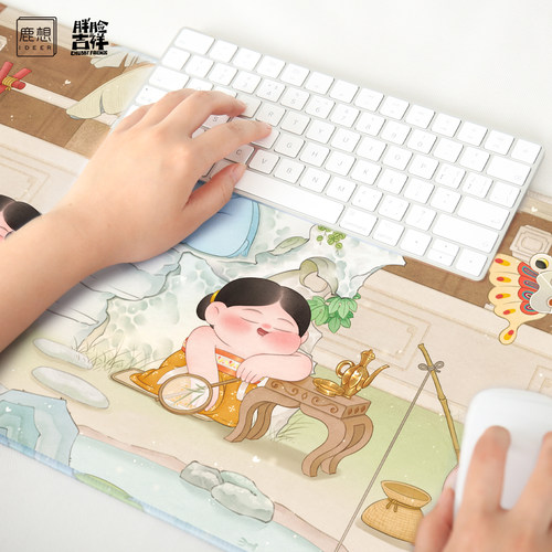 鹿想ideer胖脸原创国潮鼠标垫