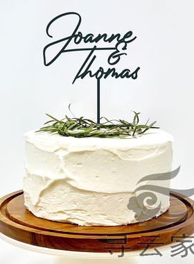 摆件定制英文字母牌摆件蛋糕婚纱