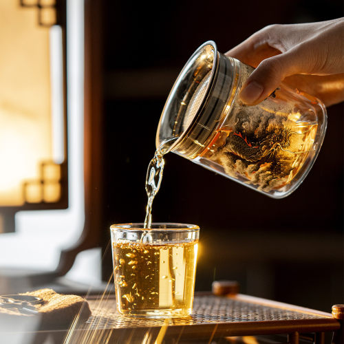 墨龙高级感茶水分离耐高温泡茶壶 懒人泡茶户外办公适用