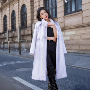 貂皮大衣女中长款年轻款海宁皮草貂毛外套女十字貂时尚外套