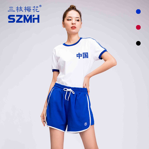 跑步健身短裤运动套装