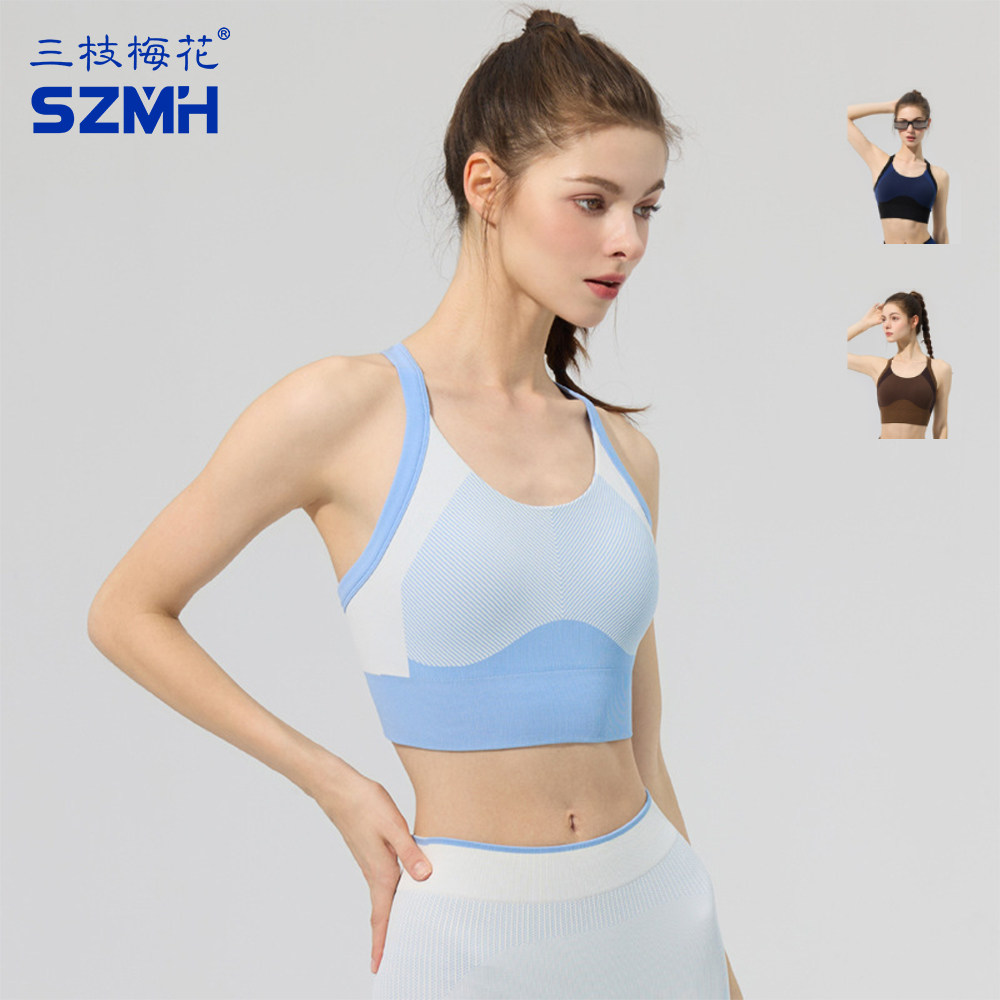三枝梅花运动背心固定罩杯细肩带透气美背健身瑜伽服训练跑步内衣,运动服/休闲服装,运动背心,淘宝优惠券,粉丝福利购,淘宝优惠卷