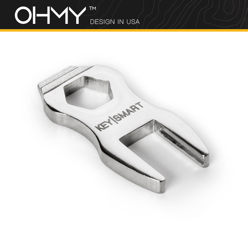 OHMY keysmart配件 開瓶器便利扳手迷你手電筒口袋夾鑰匙掛扣S扣