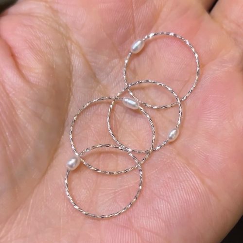 回馈福利S925纯银天然珍珠戒指