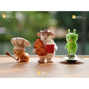 原创正版【沙雕猫meme系列套装】生日礼物模玩潮玩gk手办公仔