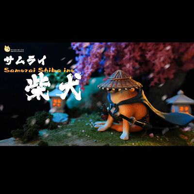 正版原创武士cheems沙雕手办