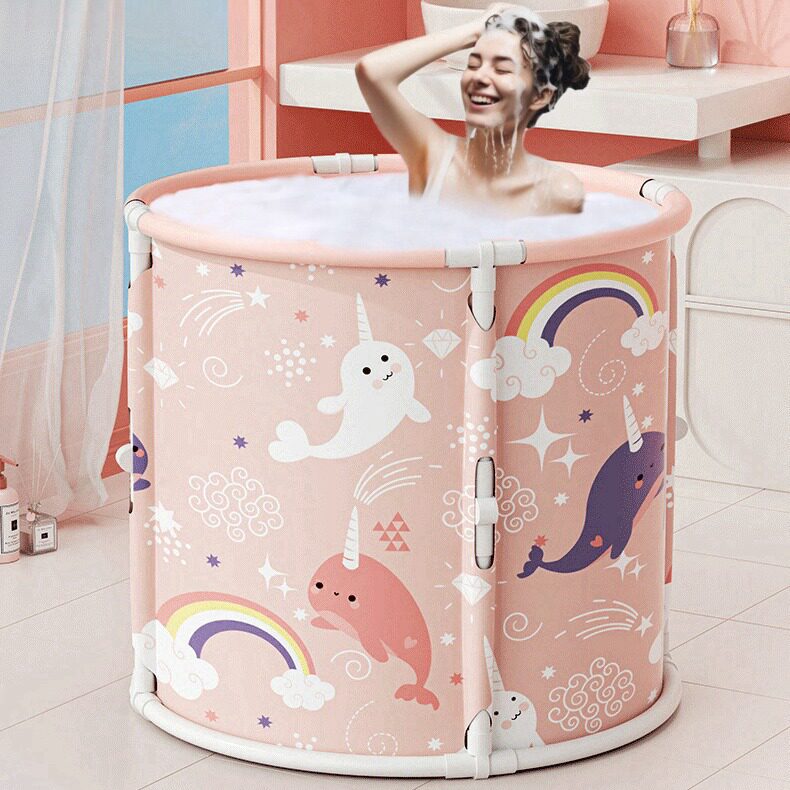 泡澡桶浴桶成人洗澡浴盆加大浴缸家用大人沐浴桶免安装可折叠圆形