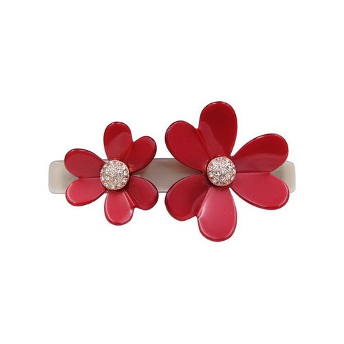 高端幸运雏菊花语弹簧马尾大发夹