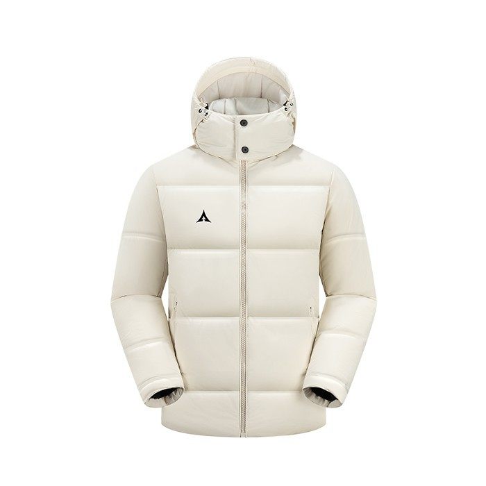 路克士3175加厚羽绒服冬季新款男女训练带帽保暖短款外套运动服