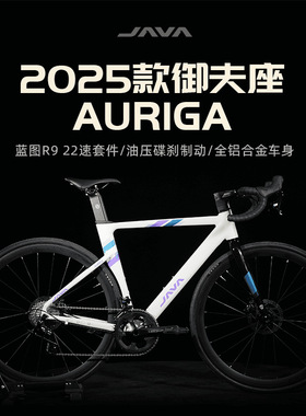 JAVA佳沃AURIGA御夫座25款22速油压碟刹前后桶轴铝合金破风公路车