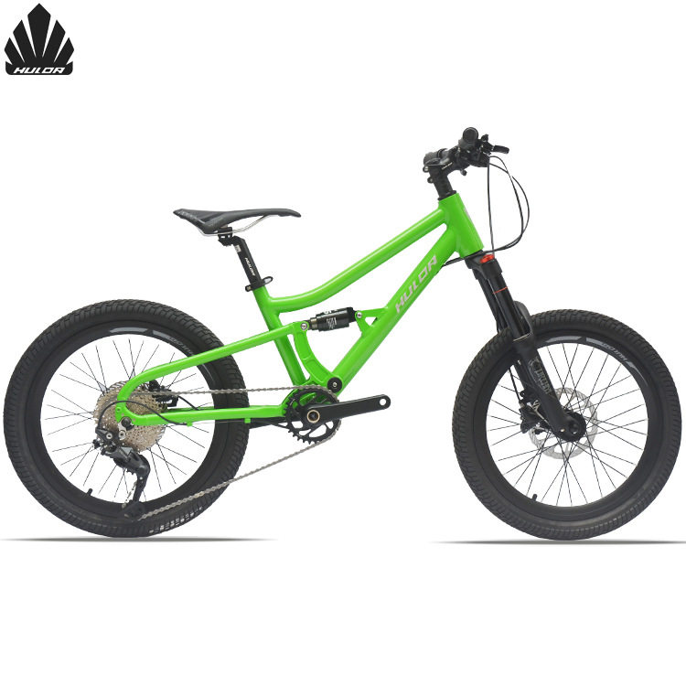 哈路达HULDA20寸儿童软尾10速山地车铝合金越野双避震山地自行车