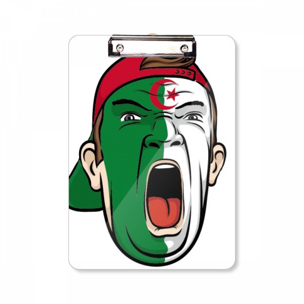 阿尔及利亚国旗帽子平头文件夹书写垫板考试a4