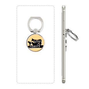 黑色鬣狗动物剪影自然手机支架指环多功能黏贴懒人桌面支撑礼品