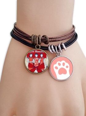 红色猫咪礼品手链