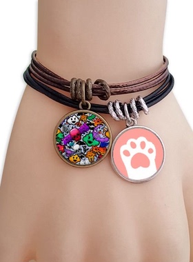 涂鸦猴子猫咪礼品手链