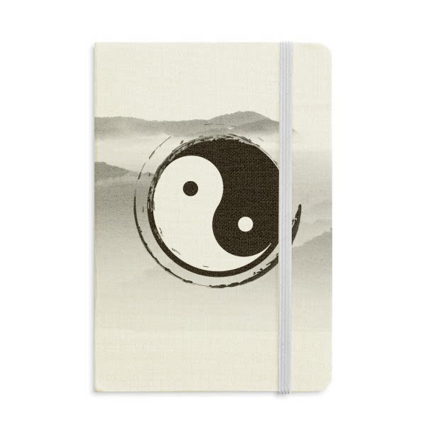 水墨中国阴阳道太极硬质笔记本办公记事本子学生用