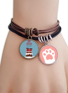 圣诞老人新年节日猫咪礼品手链