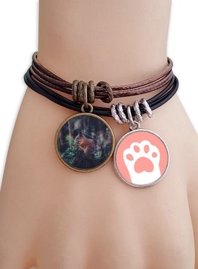 森林自然风猫咪礼品手链