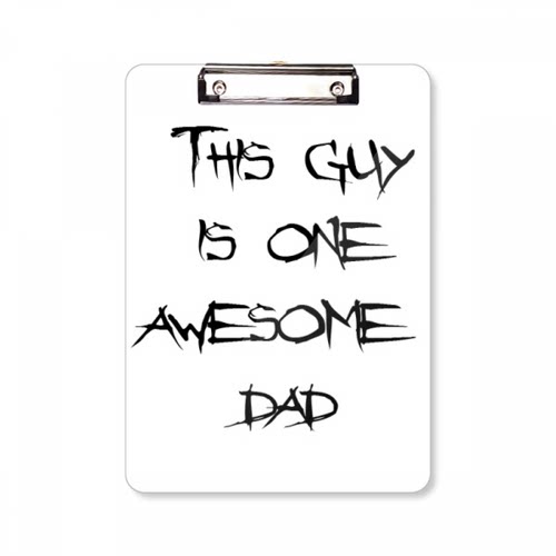 敬畏的爸爸父亲节快乐短语平头文件夹书写垫板考试A4