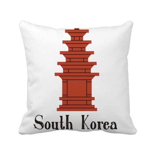 韩国旅行沙发靠垫礼物方形抱枕