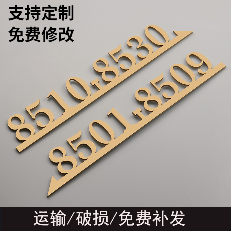 楼层数字指示牌标识牌门牌