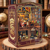 哈利波特魔法工作室西西弗木质拼装 书立diy小屋立体积木模型礼物