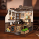 微缩场景diy小屋咖啡屋手工拼装 3D立体房子积木玩具模型创意礼物