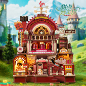 DIY小屋别墅复古微缩场景手工拼装 机械传动模型玩具过年生日礼物