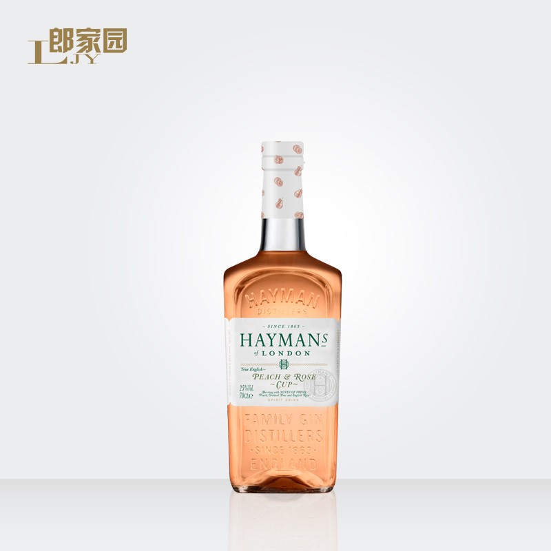 郎家园进口洋酒Hayman's英国海曼蜜桃玫瑰风味伦敦金酒