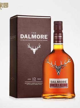 进口洋酒Dalmore达尔摩/大摩/帝摩12年苏格兰单一麦芽威士忌双桶