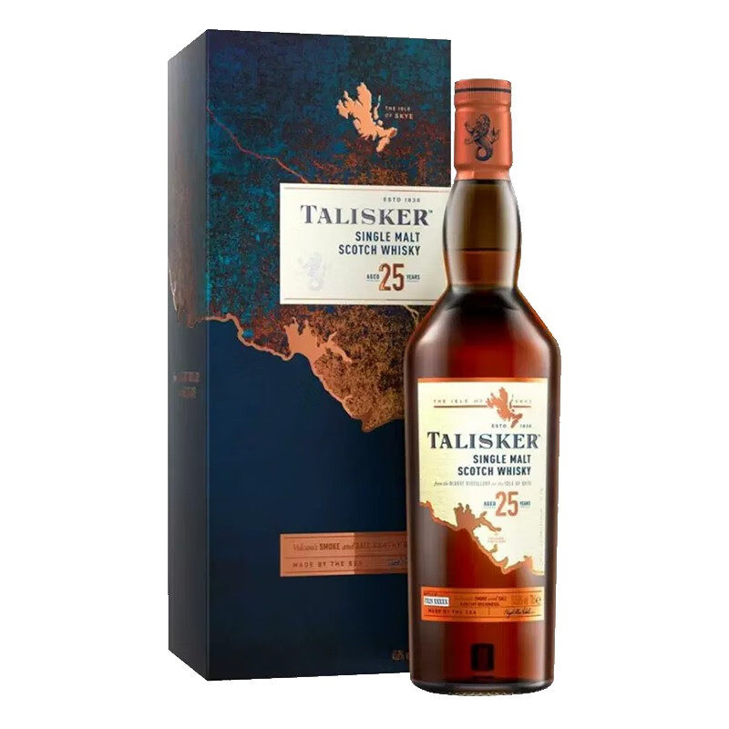 郎家园洋酒Talisker 25 YO 泰斯卡25年单一麦芽威士忌酒