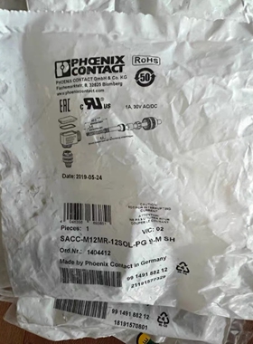 菲尼克斯连接器SACC-M12MR-12SOL-PG 9-MSH订货号1404412 1662968