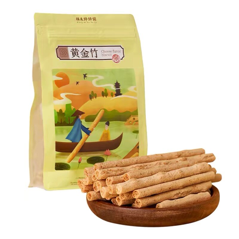 祥禾饽饽铺芝士脆饼干中式糕点点心黄金竹芝士棒条图片
