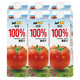 臻富纯果汁100%番茄汁1kg 不加糖盐西红柿汁果蔬汁饮品饮料 6大瓶