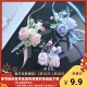 原创草坪森系婚礼白蓝紫新郎新娘结婚胸花伴郎伴娘姐妹团手腕花