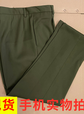 原品87马裤呢裤子老式黄冬裤大裆裤子长裤黄色男毛料八九十年代