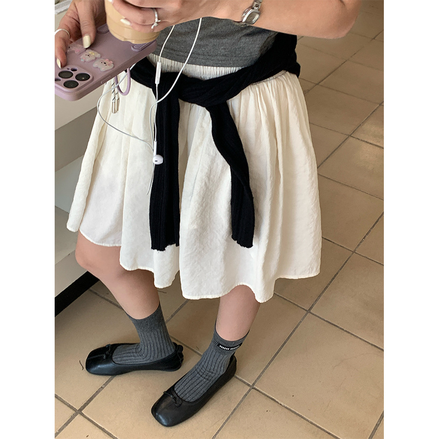 韩版甜美风长袖衬衫夏季高腰时尚百搭短款套装|