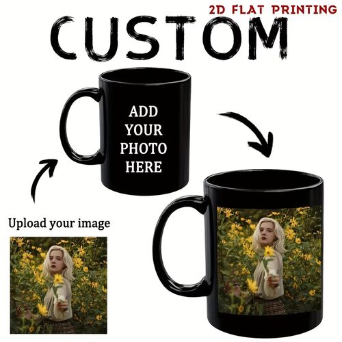 Customized DIY mug photo LOGO gift birthday present  定制杯