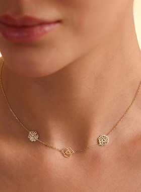 Customized necklace 十二月份生辰花手链女个性可DIY组合吊坠