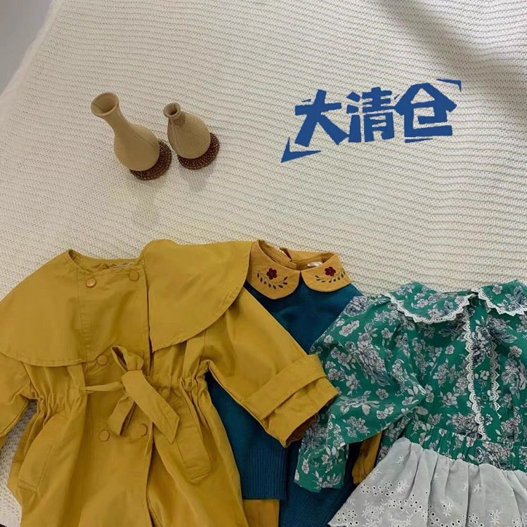 断码清仓夏季童装儿童短袖短裤防蚊裤连衣裙套装