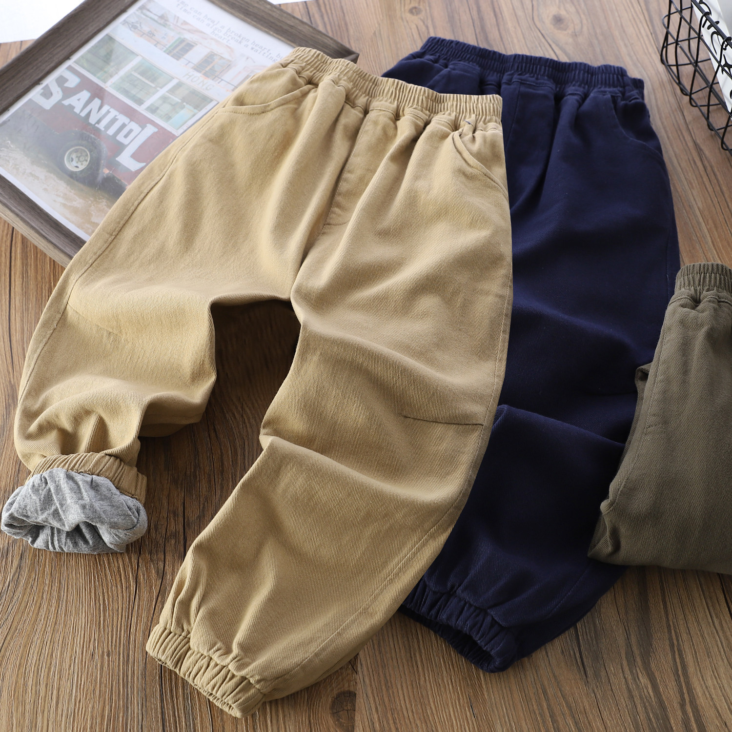 男童纯棉休闲裤秋冬季儿童双层夹裤2026新款儿童弹力保暖长裤6619,童装/婴儿装/亲子装,裤子,淘宝优惠券,粉丝福利购,淘宝优惠卷