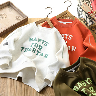 中大童儿童套头衫 2025新款 男孩宽松上衣2955 卫衣春秋童装 男童长袖